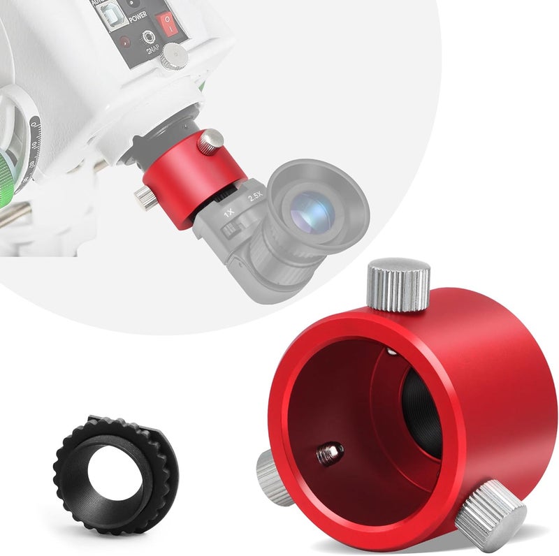 Tydeux Right Angle Viewfinder Metal Adapter for Polar Scope - Works Extremely Well with Viewfinder which Make Polar Alignment of Equatorial Mount Easy and Comfortable - Image 1
